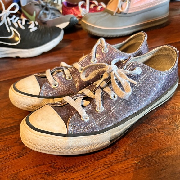 Girls multi-color glitter converse - Picture 1 of 1